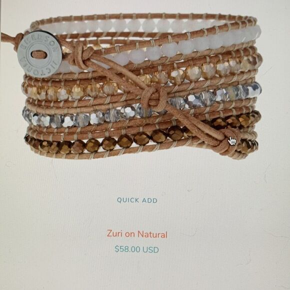 New Victoria Emerson Famous Celebrity Wrap bracelet. 5 Diff Crystals 500+ beads - Picture 3 of 9